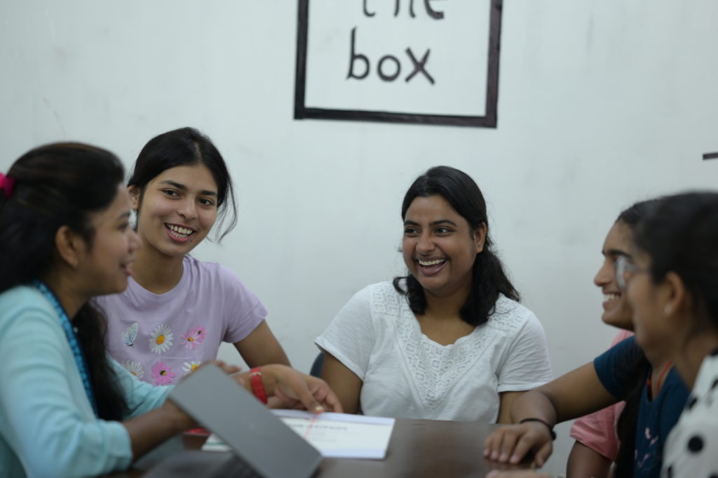 Students at the Medha Career Center, DDUGU.
