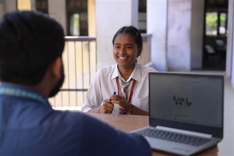 Svapoorna Student with medha trainer